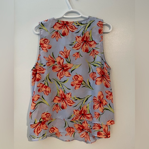 Blue Lily Alfred Sung three layers tank top very light and flowy - Picture 4 of 6